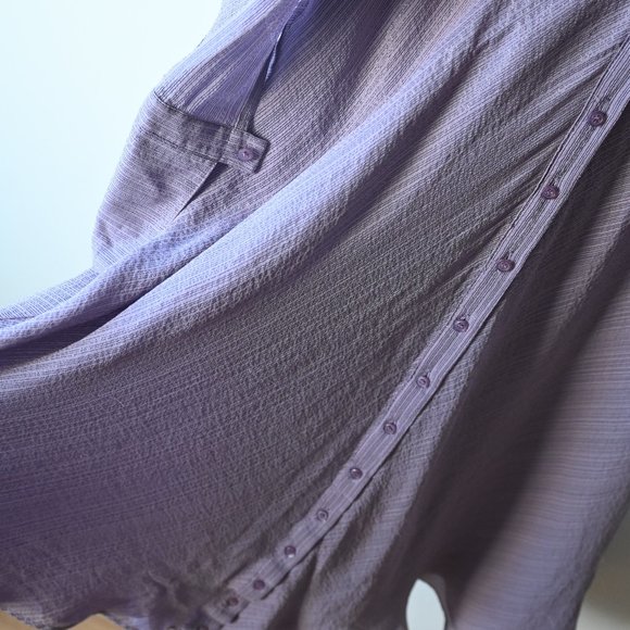 [SOLD] Catherine Malandrino Lavender Metallic Silk Dress 4 - Picture 6 of 7